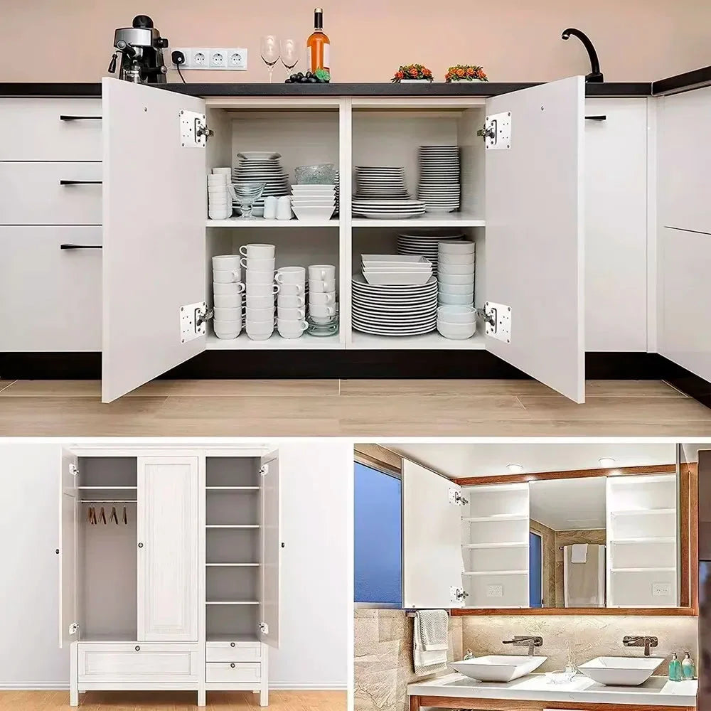 Placa de reparación metálica para gabinetes con bisagra x 4 Unidades